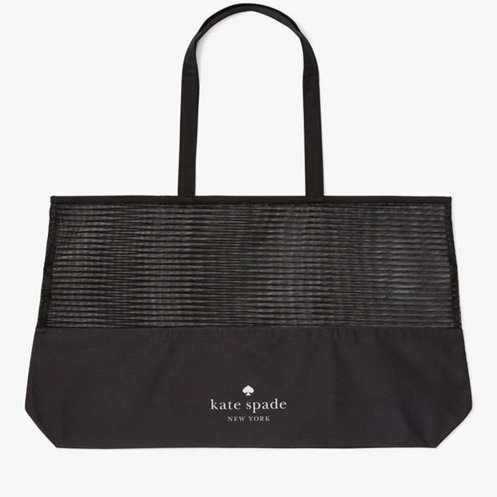 Kate Spade ♠️ Striped Mesh Tote